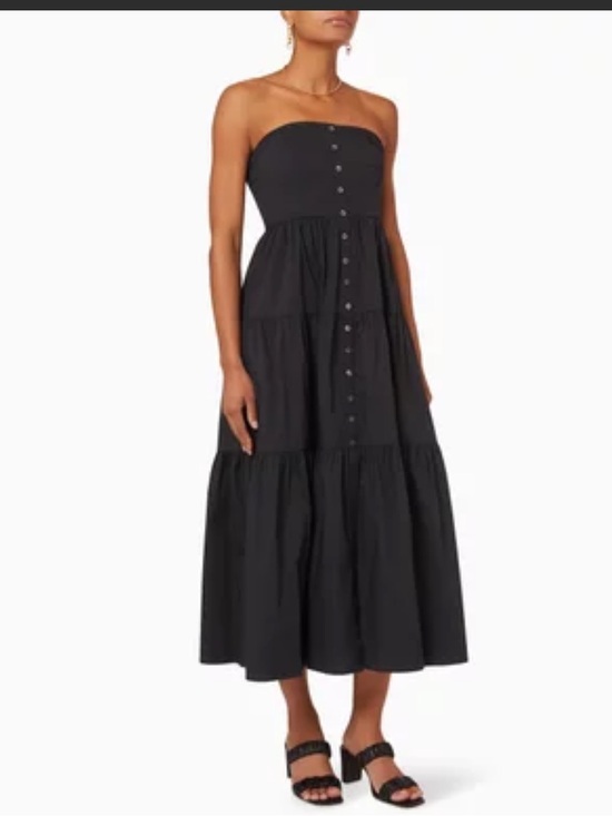 STAUD Dresses & Skirts - STAUD Elroy Midi Dress in Cotton Poplin